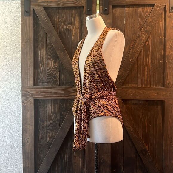 NWT Mapale Curvy Size One Piece Swimsuit Color Animal Print 3x-4X - Picture 6 of 13